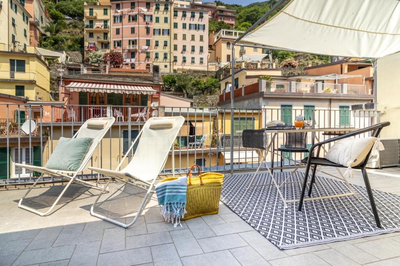 Wanderjohn Penthouse 5Terreparco Lägenhet Riomaggiore Exteriör bild
